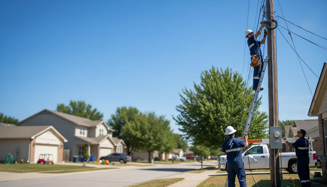 Residential electrician providing installation services in Lake Station, IN